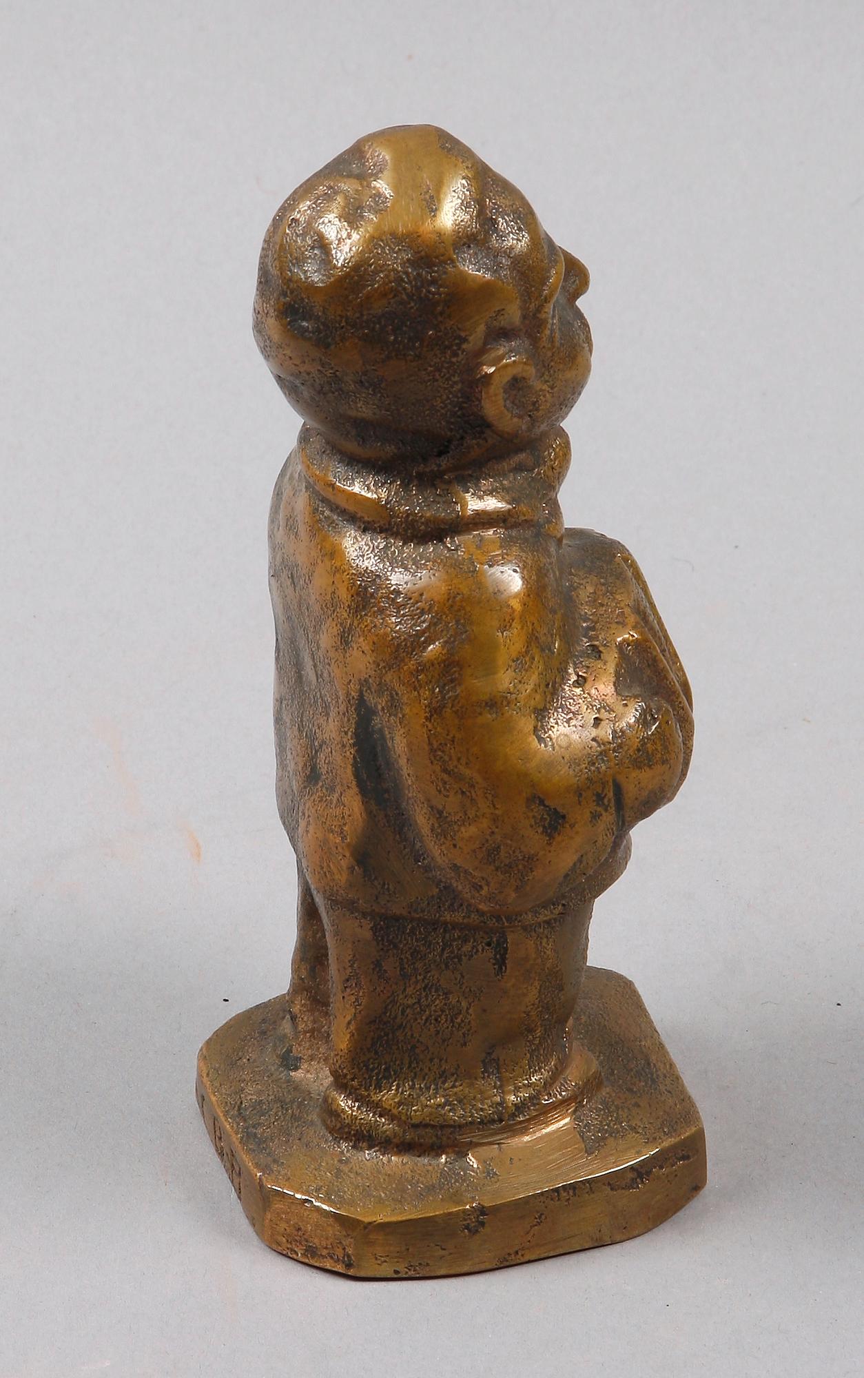 OKÄND KONSTNÄR, skulptur, brons. Sign CBA.