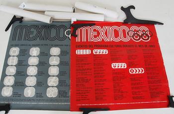 PARTI AFFISCHER, c:a 14 st, med anknytning till OS i Mexico.