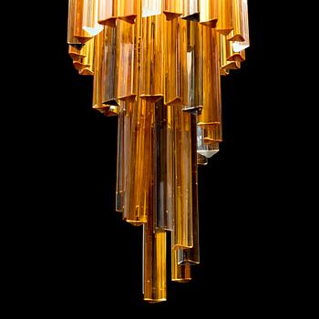 A late 20th cenutry glass ceiling light from Venini.