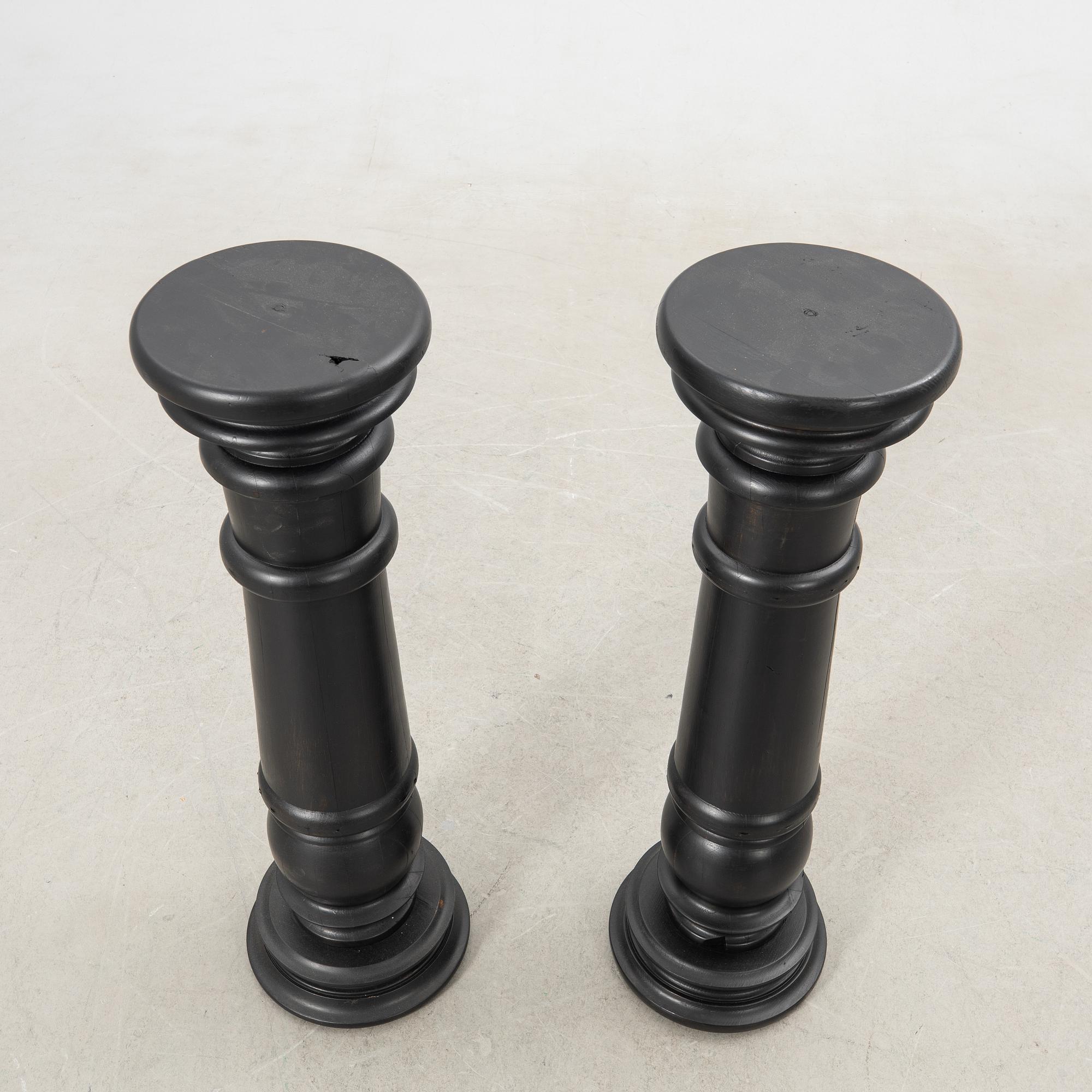 Pedestals, a pair, second half of the 20th century.