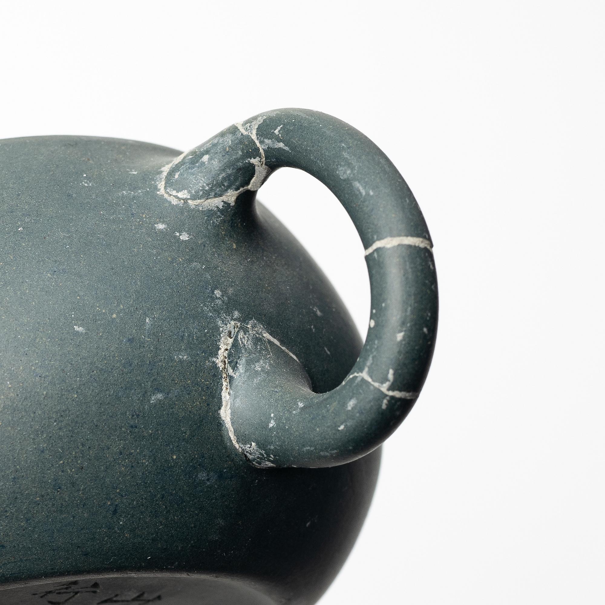 Tekannor, fem stycken, yixing, Kina, 1980/-90-tal.