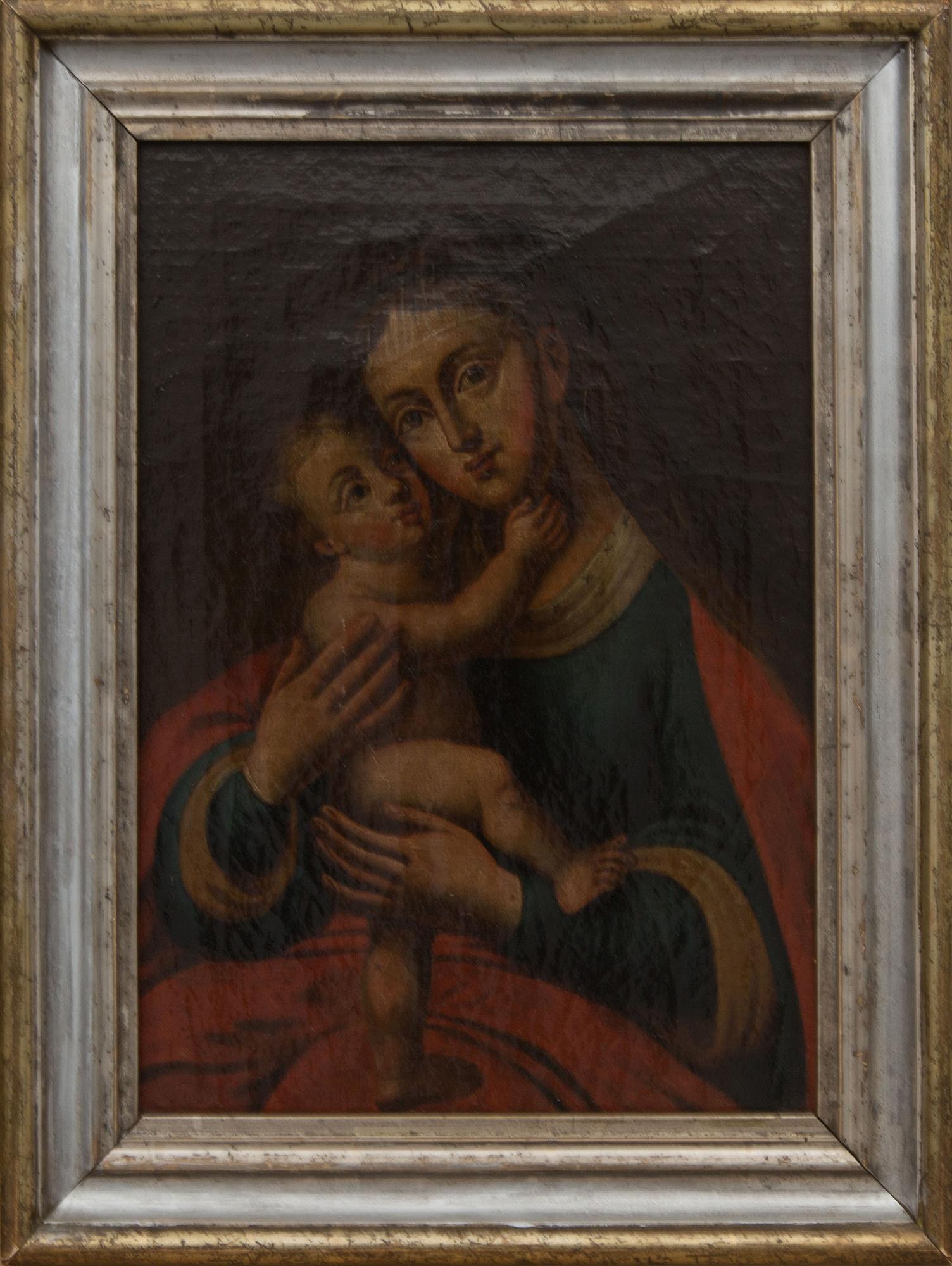 OKÄND KONSTNÄR, olja på duk. 1700-tal.