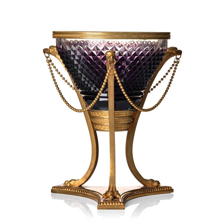 Uppsatsskål, troligen Ryssland, sent 1800-tal, Empirestil.