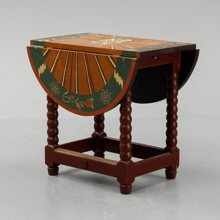 A painted Baroque style gate-leg table, early 20th Century.