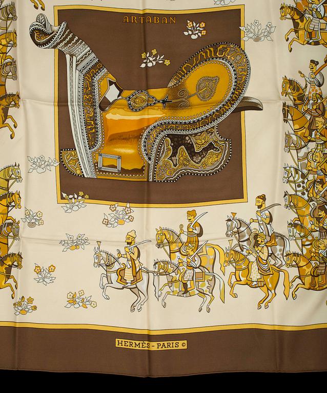 SCARF, siden, "Artaban", design P. Pèron, Hermés, Paris.