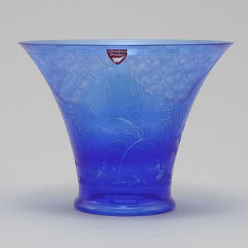 SKÅL, glas, Edward Hald, Orrefors, 1970-tal.