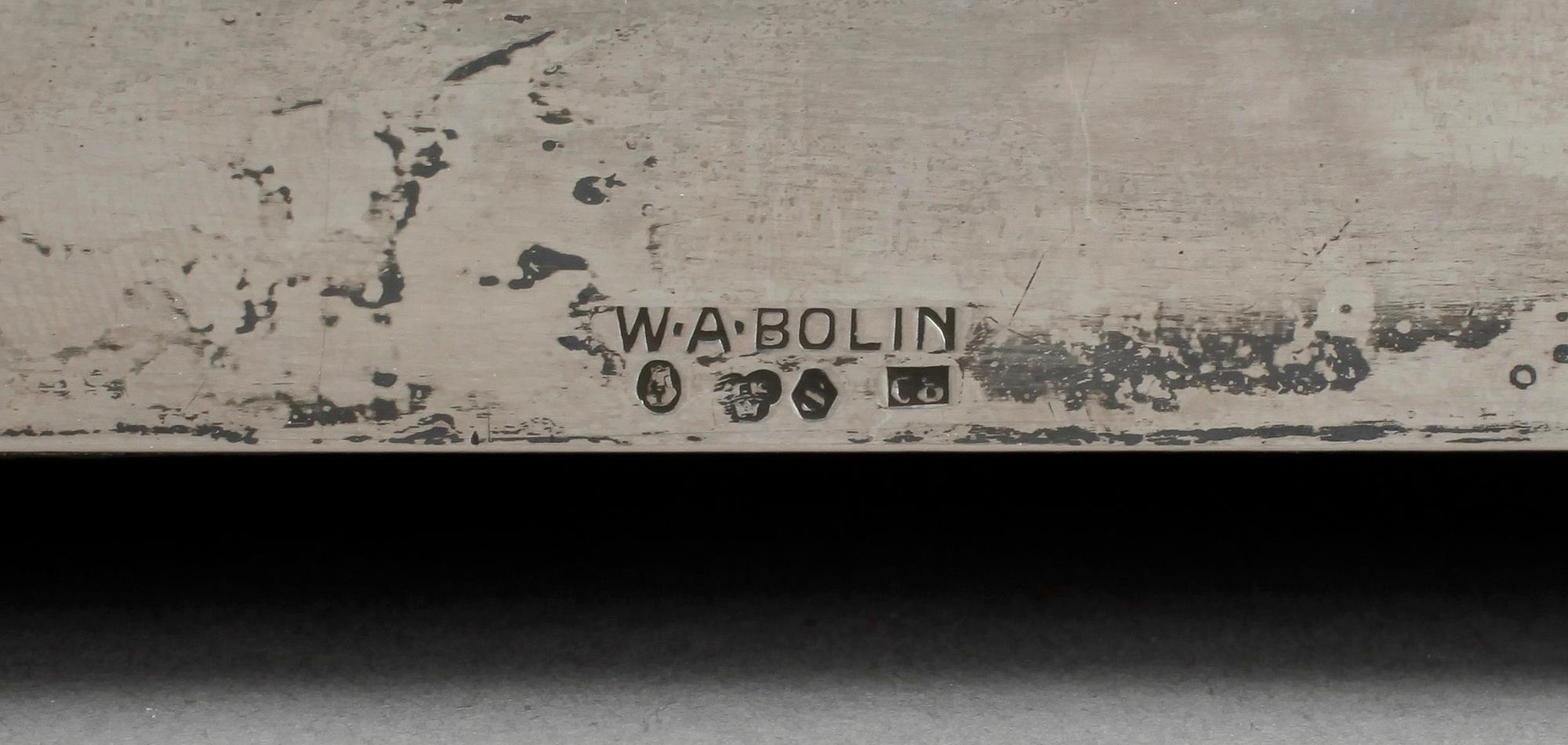 SKRIN, silver, W.A. Bolin, 1929.