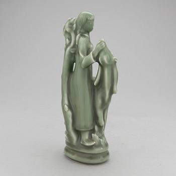 HELGE CHRISTOFFERSEN, skulptur, keramik. Signerad. Royal Copenhagen.