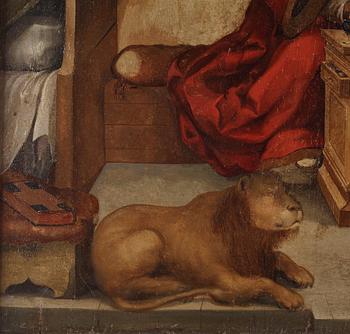 FLEMISH SCHOOL, 17th Century, Saint Jerome in his chamber.