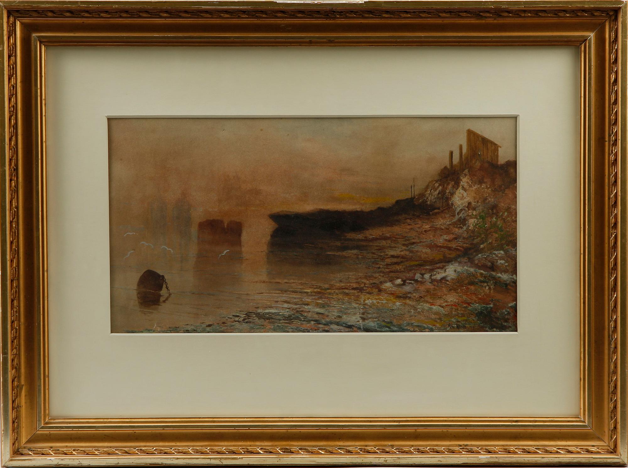 HENRY GEORGE HINE, akvarell, sign.