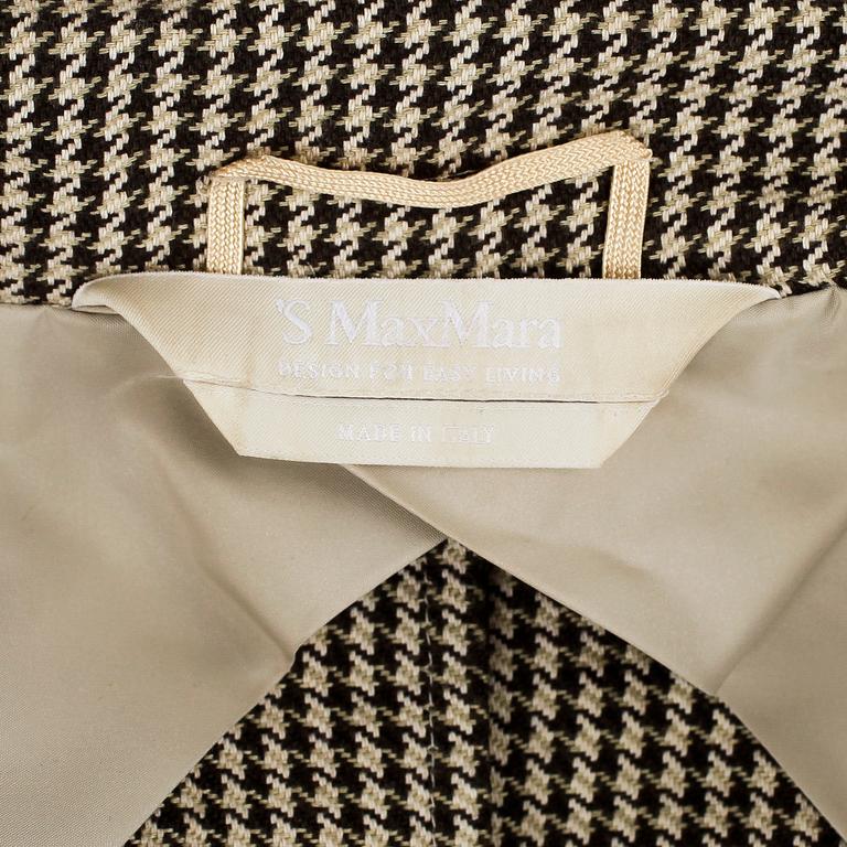 KAVAJ SAMT KJOL, Max Mara, hundtandsmönstrad.