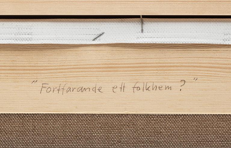 TOMMY HILDING, oil on canvas, signed and dated 2010 on verso.