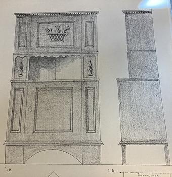 Carl Malmsten, a Swedish Grace cabinet, executed at Nääs, Sweden 1924-26.