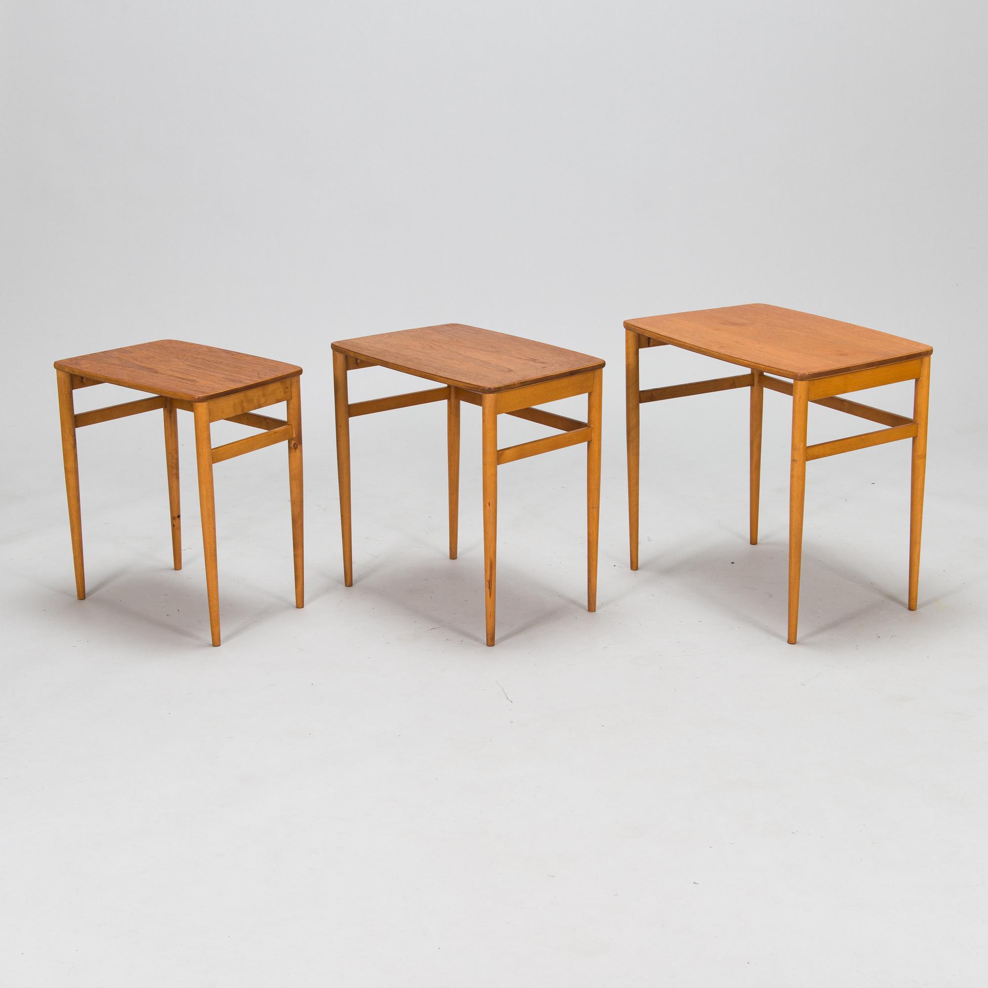 Satsbord, 1900-talets mitt.