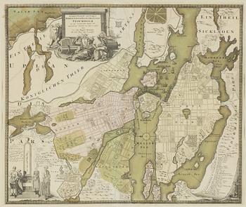 Johann Baptist Homann, "Der Königliche Schwedishe Reichs und Hauptstadt Stockholm".