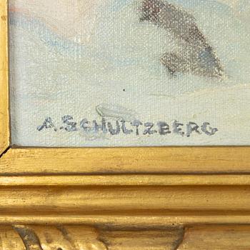 Anshelm Schultzberg, "Motiv från Graversfors, Kolmården".