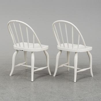 UNO ÅHRÉN, stolar, ett par, Gemla, Diö, omkring 1930.