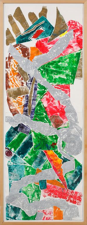 JOHN CHAMBERLAIN, monotype, signed.