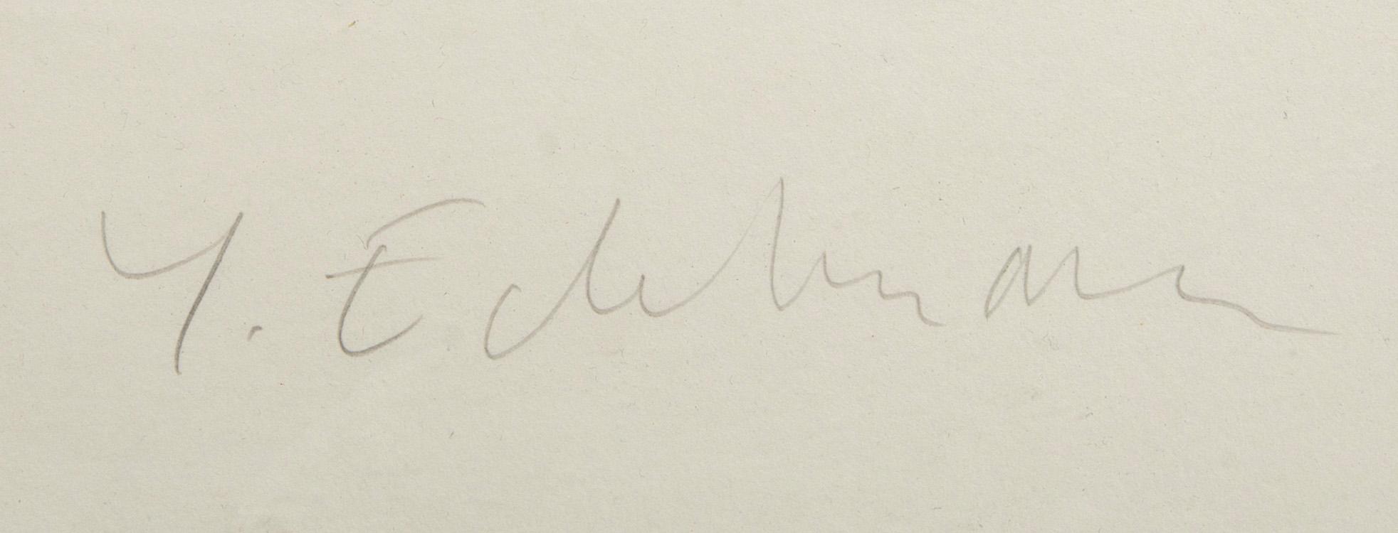 Yrjö Edelmann, a signed colour lithograph, 39/150.