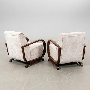 Fåtöljer, ett par, Art Deco, 1900-talets första hälft.