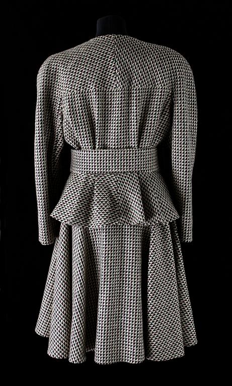 LANVIN, dräkt, 1980-tal.