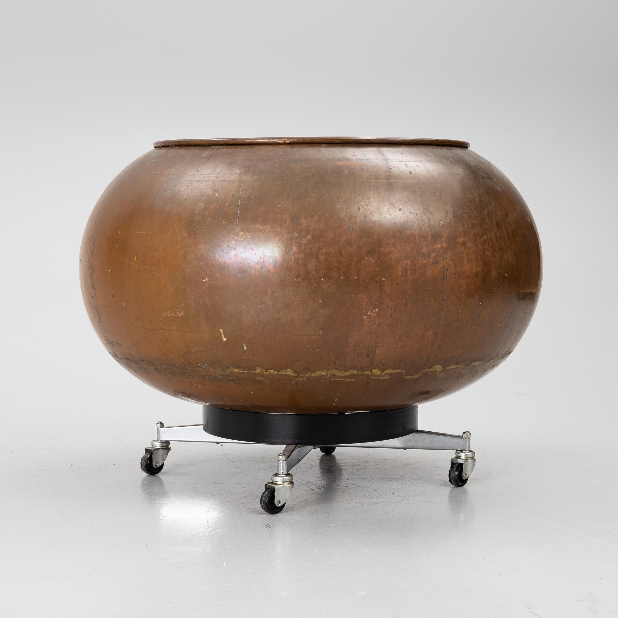 Gryta/ytterfoder, koppar, 1900-tal.