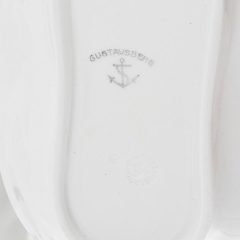 Matservis, 59 delar, flintgods, Gustavsberg, 1920-tal.