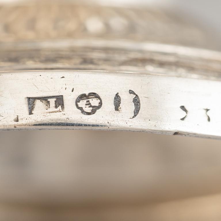 A Swedish empire parcel gilt silver creamer, mark of Anders Lundqvist, Stockholm 1828.