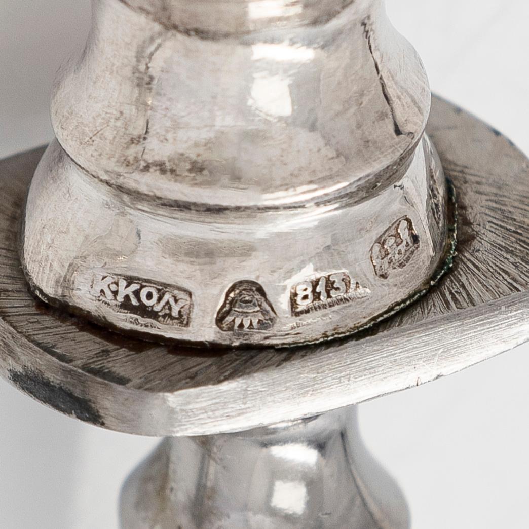 Tranchérbestick,"Musslan" silver och stål, Kultakeskus Tavastehus 1927.