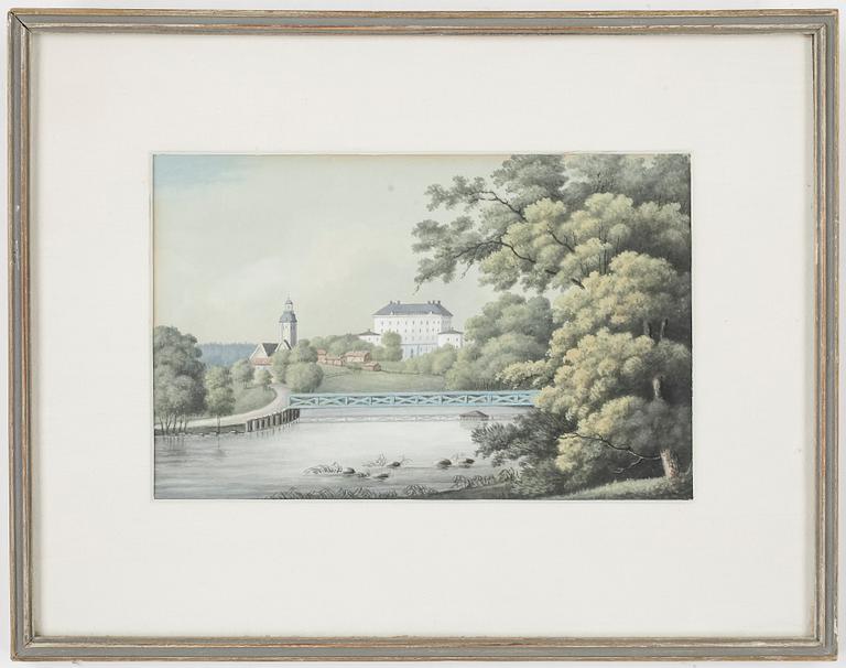CARL GUSTAF ULFSPARRE AF BROXVIK, Akvareller/Gouacher, 5 st, en signerad CGU och daterad 1847.
