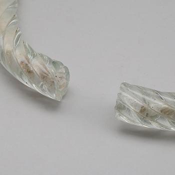 TAKLAMPA, glas, troligen Murano, 1900-talets mitt. Höjd ca 65 cm.