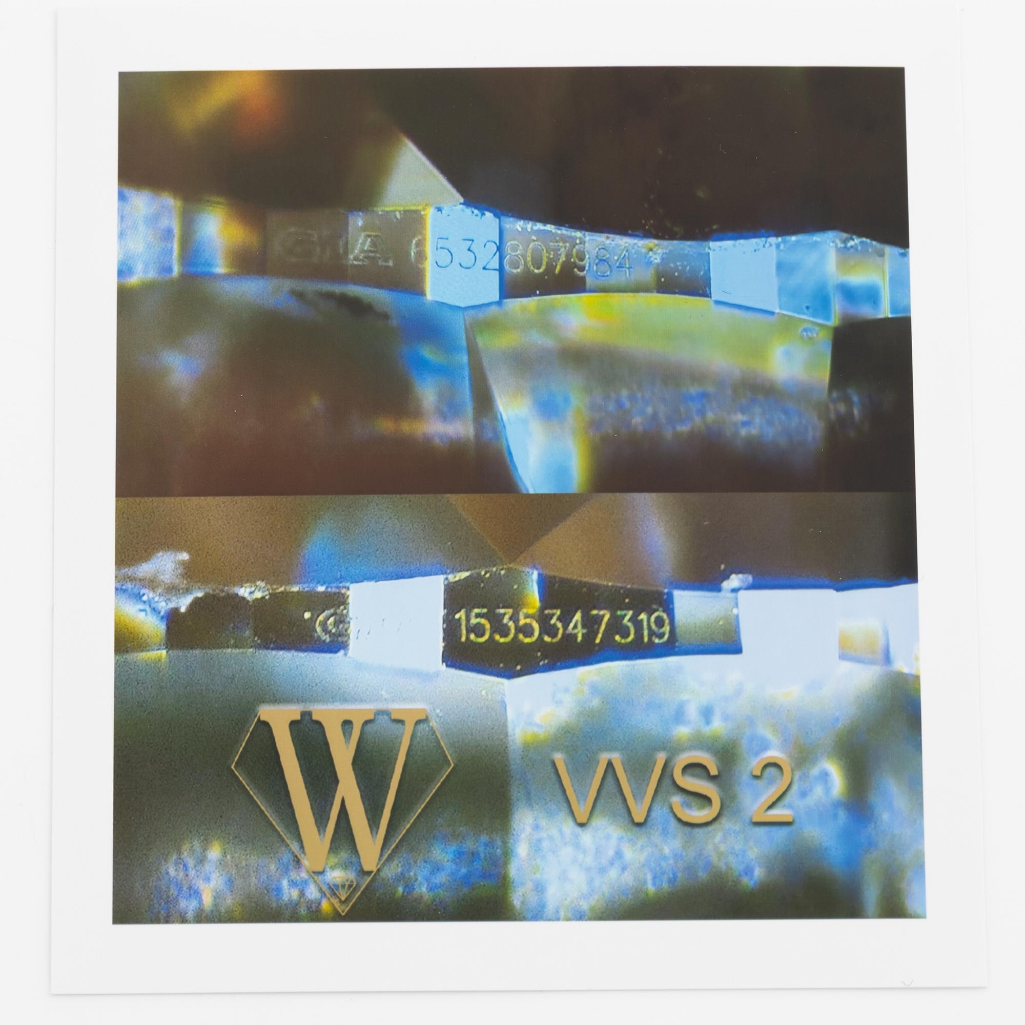 Earrings, a pair, 18K white gold with brilliant-cut diamonds totalling 0.60 ct.