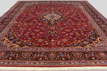 A Keshan carpet, 464 x 361 cm.