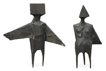 Lynn Chadwick, "Maquette IX Two Winged Figures".