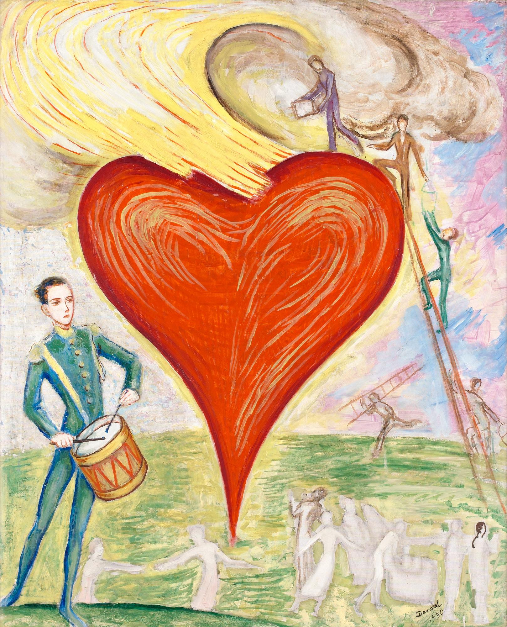 Nils von Dardel, "Heart on fire" (Ett hjärta i brand).