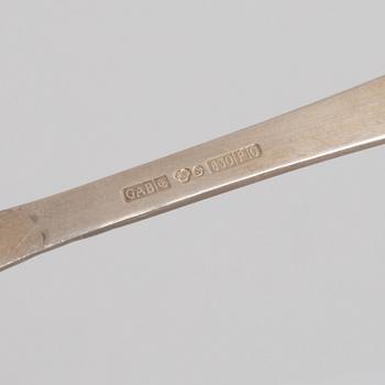 Jacob Ängman, bestickservis, 113 delar, silver, "Rosenholm", GAB Stockholm och Eskilstuna, bl a 1968.