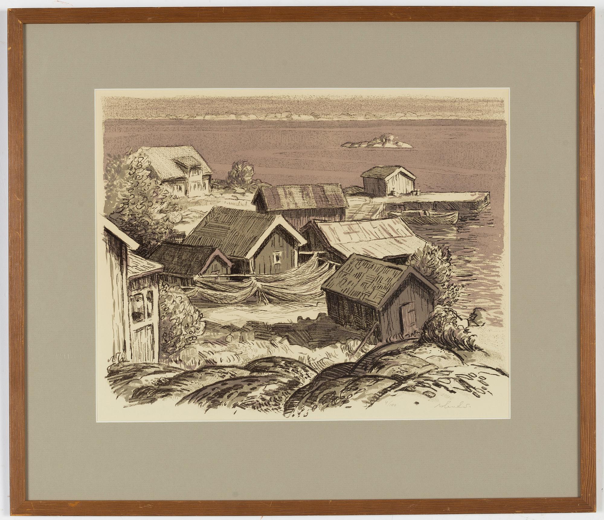 Roland Svensson, 3 litografier, signerade och numrerade.