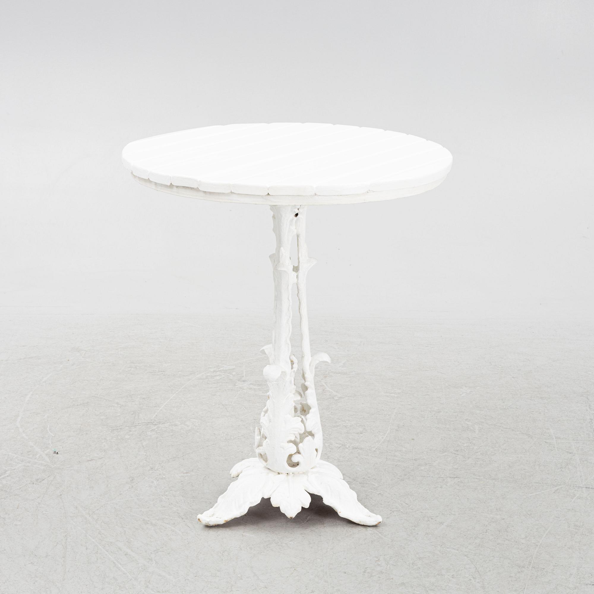 Cafébord, tidigt 1900-tal.