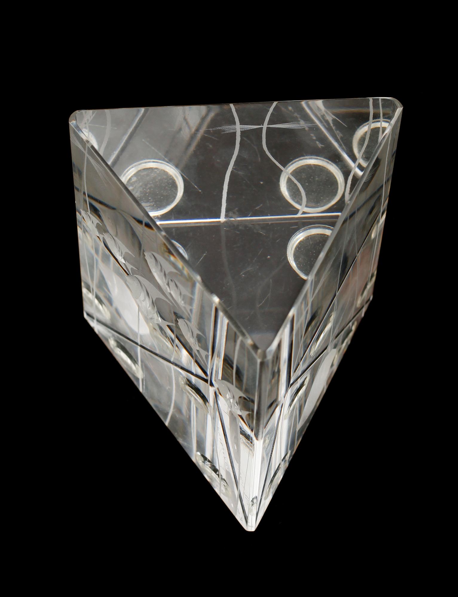 SKULPTUR, glas, Vicke Lindstrand, Kosta, signerad.