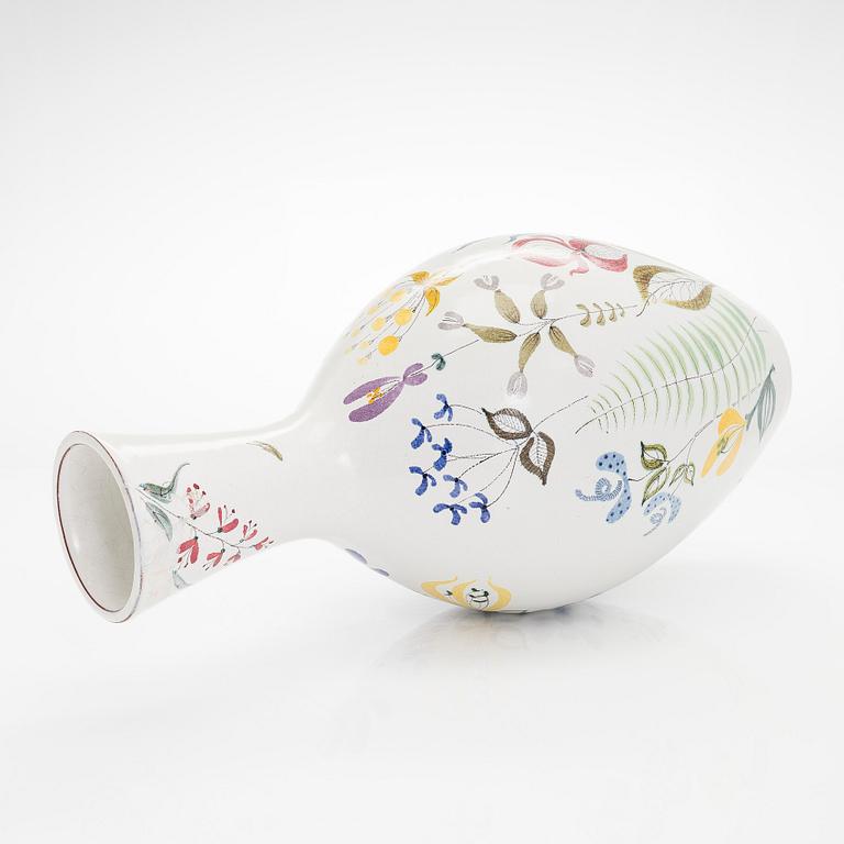 Stig Lindberg, vase and two mirrors, earthenware vase, Gustavsbergs studio.