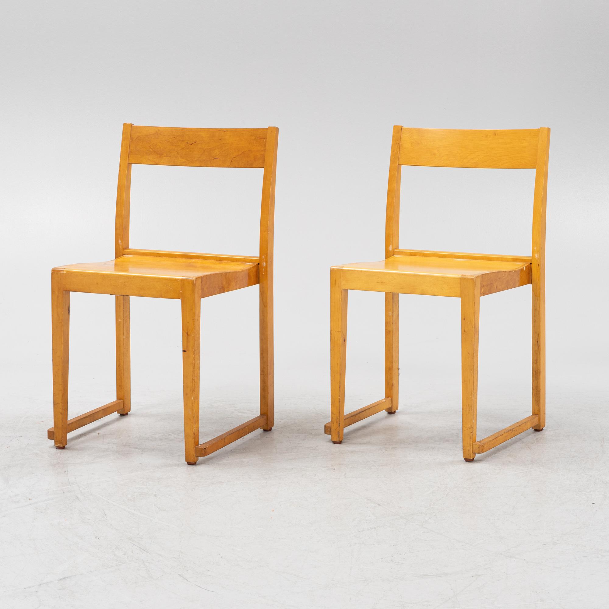 Sven Markelius, stolar 6 st. "Orkesterstolen", 1900-talets mitt.