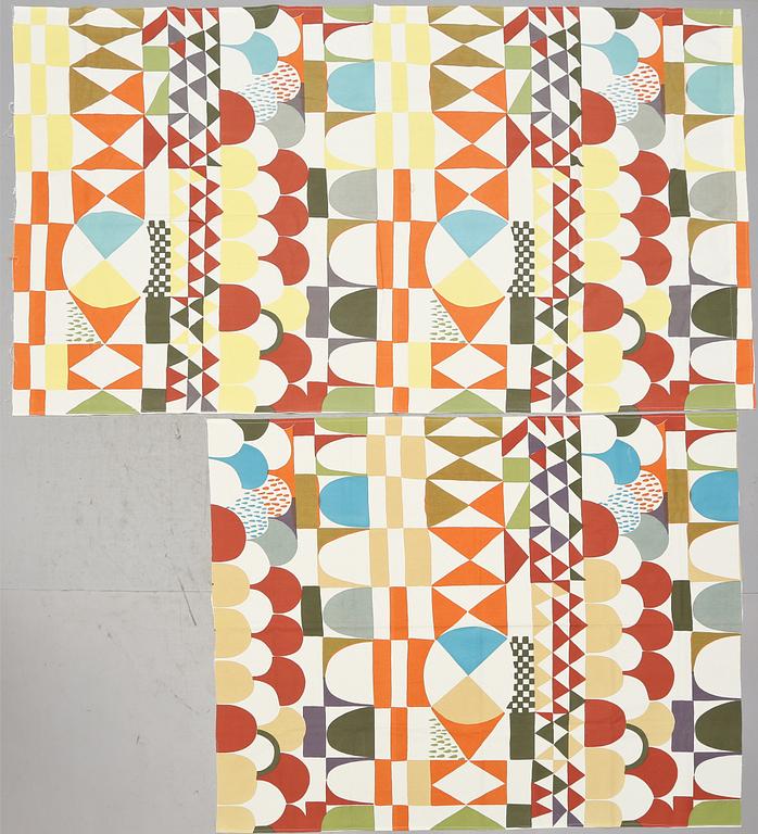 TYG, bomull, "Bows", design Josef Frank för Almedahls, 1900/2000-tal.