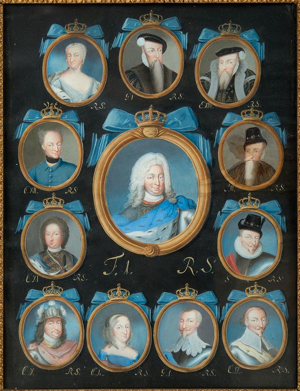 Niclas Lafrensen d.ä., Monarchs and Regents of Sweden - King Fredrik I.
