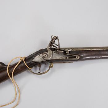 A swedish flintlock rifle, 18/19th century.