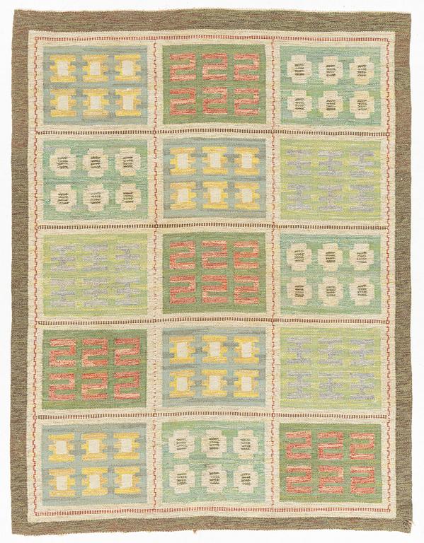 Edna Martin, a carpet, flat weave, c 206 x 158 cm, unsigned.