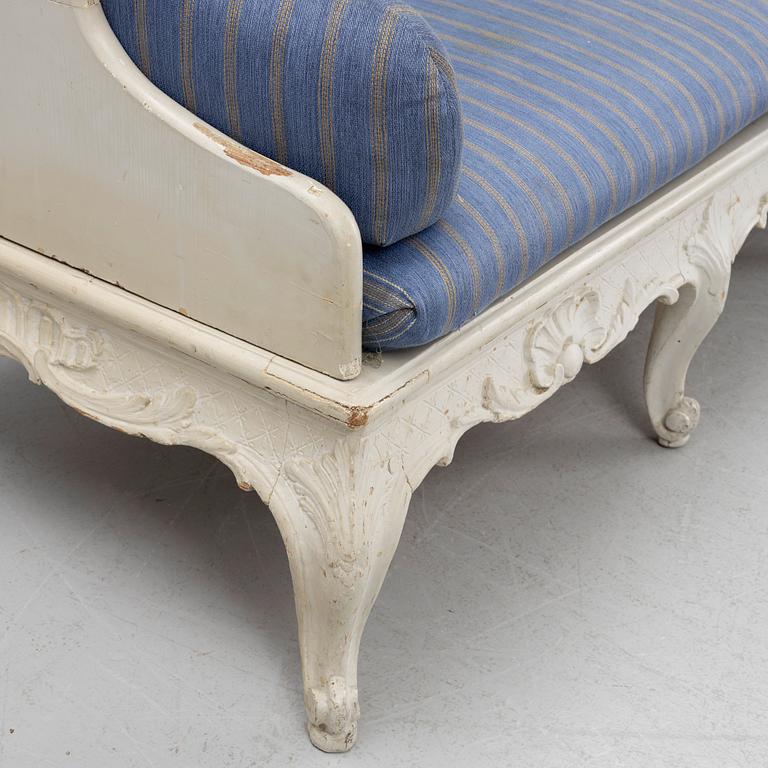 A Swedish Rococo-style sofa,  19th century.