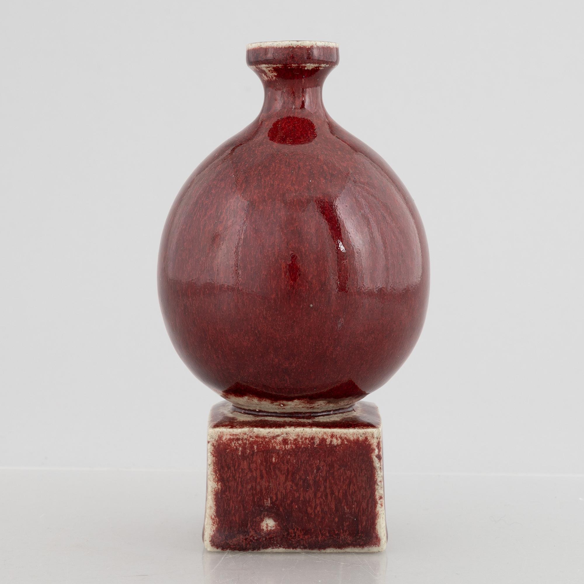 Sven Wejsfelt, a stoneware vase, Gustavsberg Studio 1972.