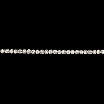 907. A brilliant cut diamond bracelet, tot. 5.04 cts.