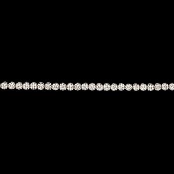 907. A brilliant cut diamond bracelet, tot. 5.04 cts.