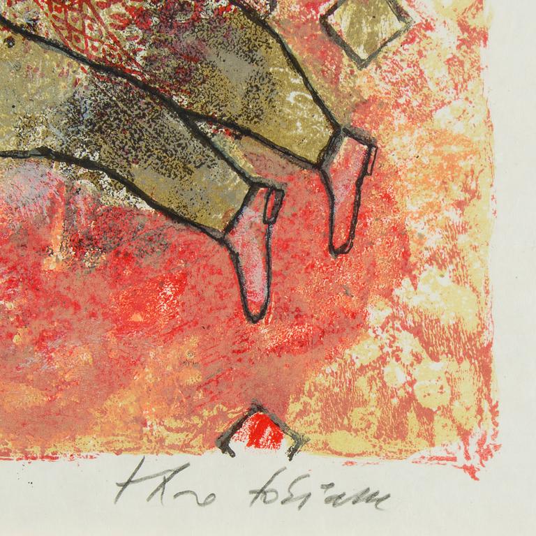 THEO TOBIASSE, A color litograph, signed and numbered XIXX/C.